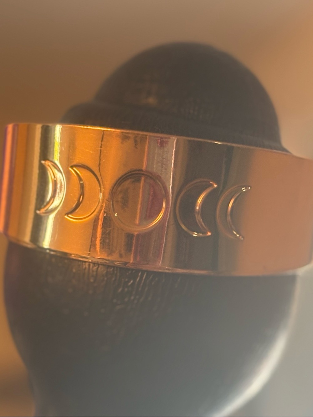 Gold Moon Phase Cuff Bracelet - Women Accessories